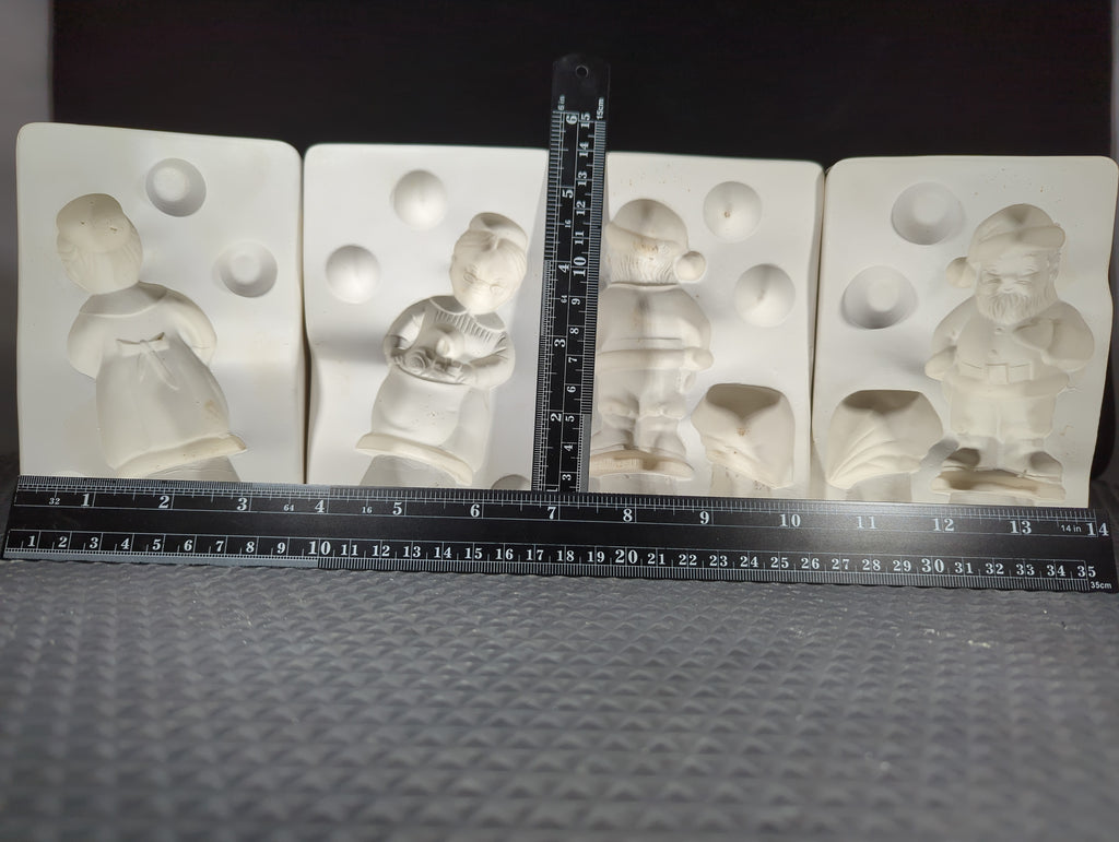 CM1369 - HM123 & HM124 Duncan Santa and Mrs Clause (2Pcs) Mold