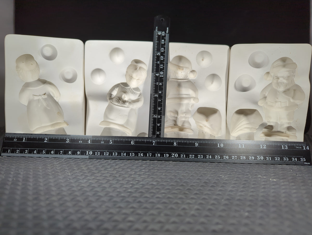 CM1369 - HM123 & HM124 Duncan Santa and Mrs Clause (2Pcs) Mold