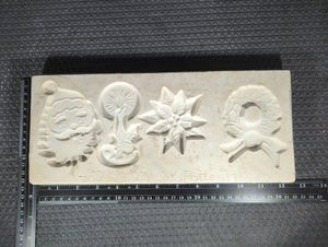 CM1348 - 462 SK Potteries Ornament (4) Open Pour Christmas Mold