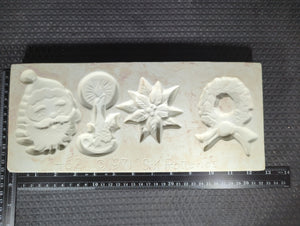 CM1349 - 462 SK Potteries Ornament (4) Open Pour Christmas Mold