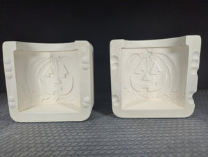 CM0997 - NM-3063 Nowell's  Jack-O-Lantern 4" - Pumpkin 4" Candleholder Mold