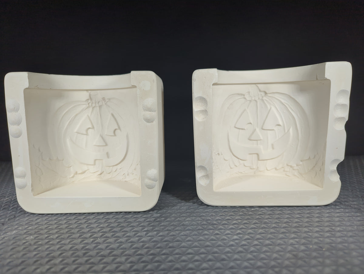 CM0997 - NM-3063 Nowell's  Jack-O-Lantern 4" - Pumpkin 4" Candleholder Mold