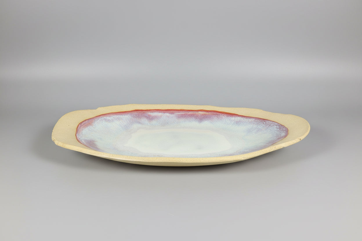 CMA0051 - Buff Clay Natural Edge Platter by Lynae