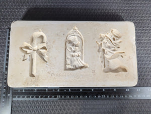CM1341 - C6 Provincial Mold Ornaments (3) Candy Cane, Girl, Snowman