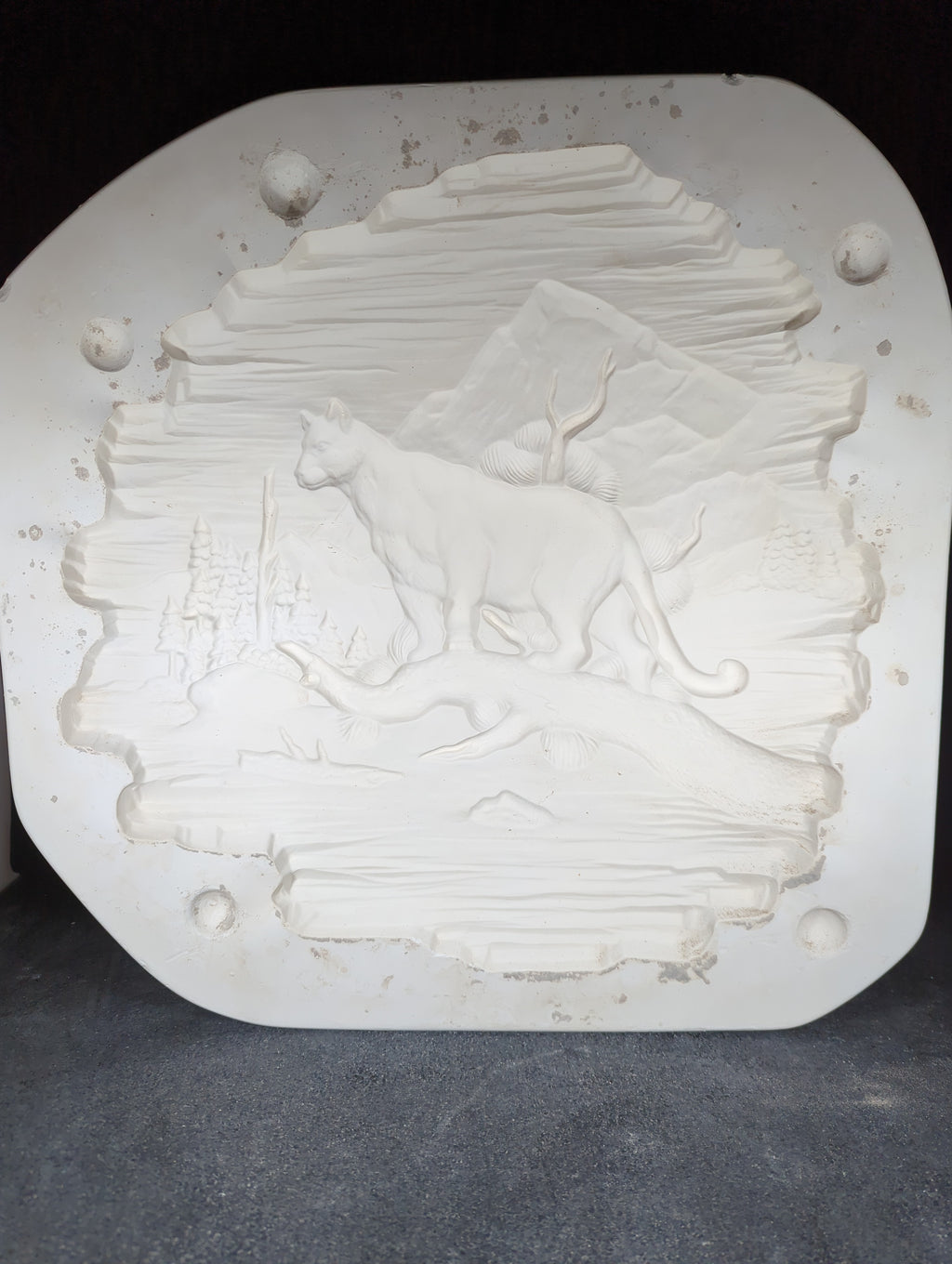 CM0135 - 5202 Macky Puma Wildlife Plaque