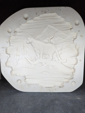 CM0135 - 5202 Macky Puma Wildlife Plaque