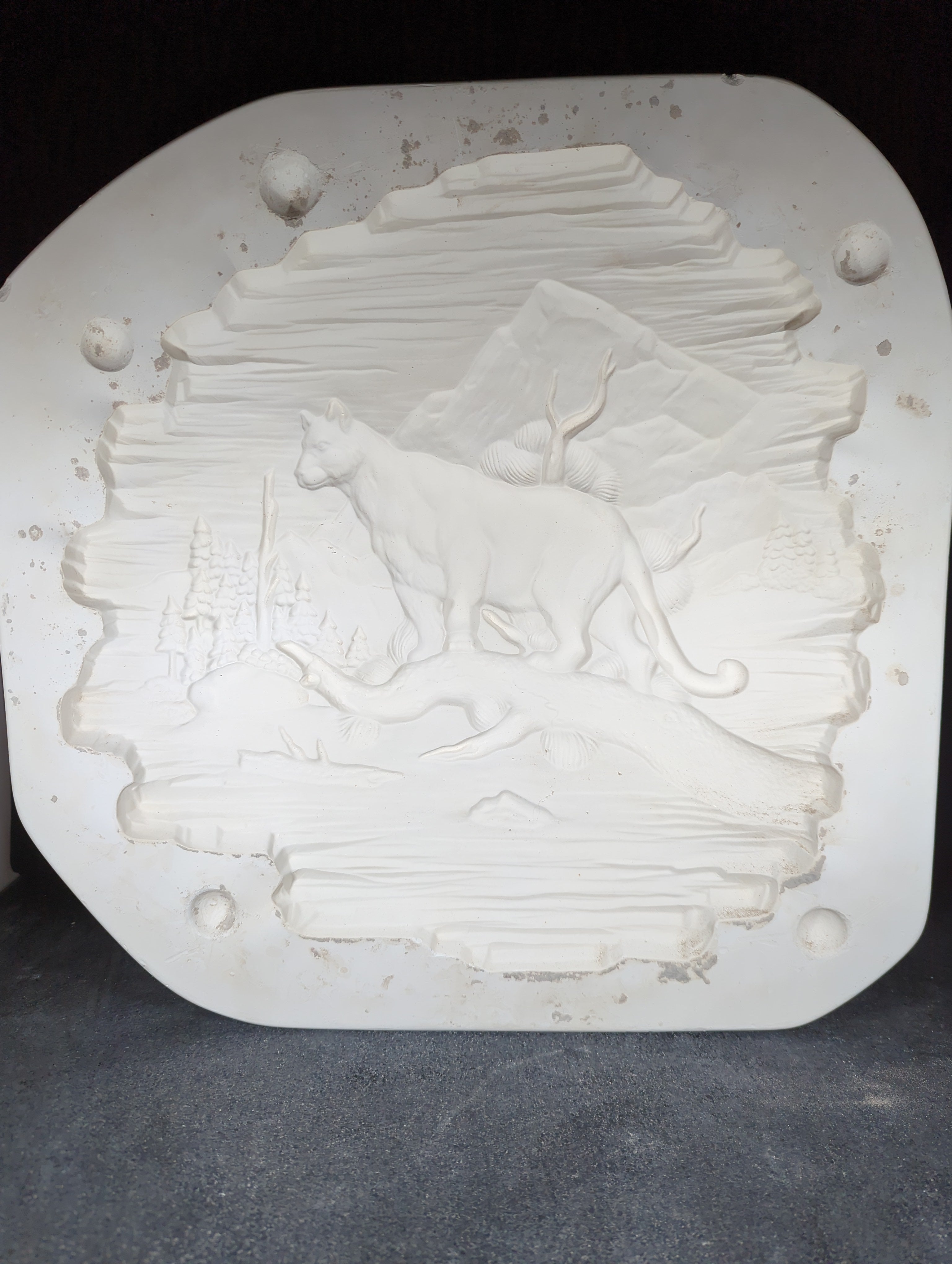 CM0135 - 5202 Macky Puma Wildlife Plaque