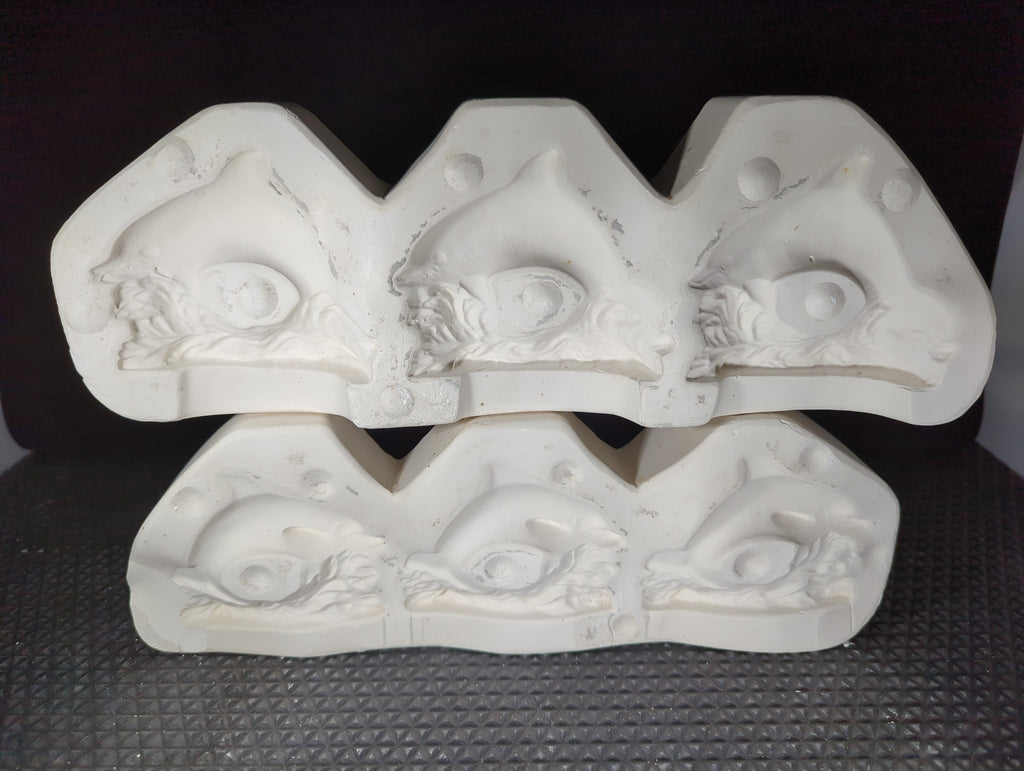 CM0256 - NM-2137 Nowell's Dolphin Napkin Rings (3 in mold) 3 1-2" each