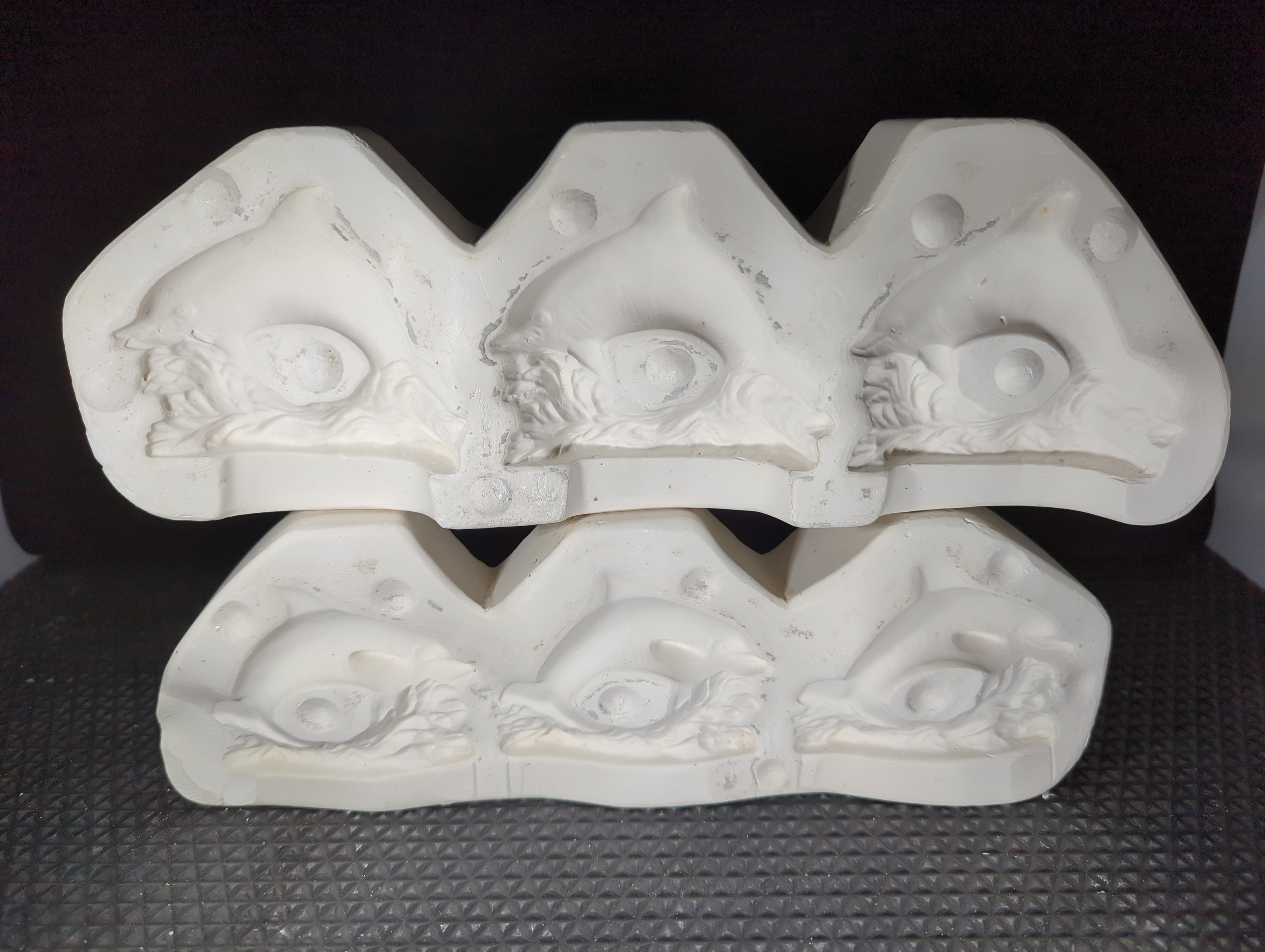 CM0256 - NM-2137 Nowell's Dolphin Napkin Rings (3 in mold) 3 1-2" each