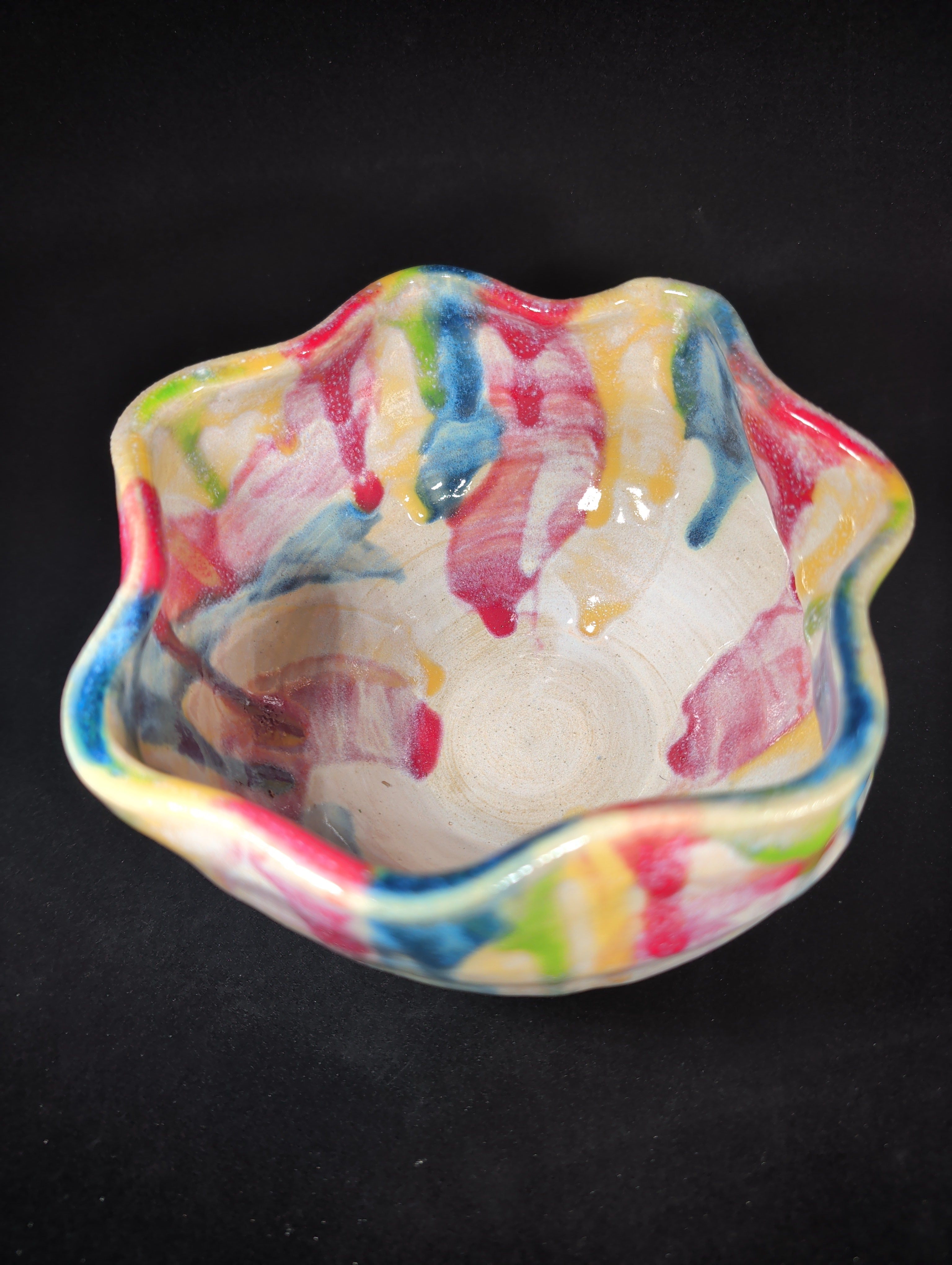CMA0015 - Large Rainbow Bowl by Abby