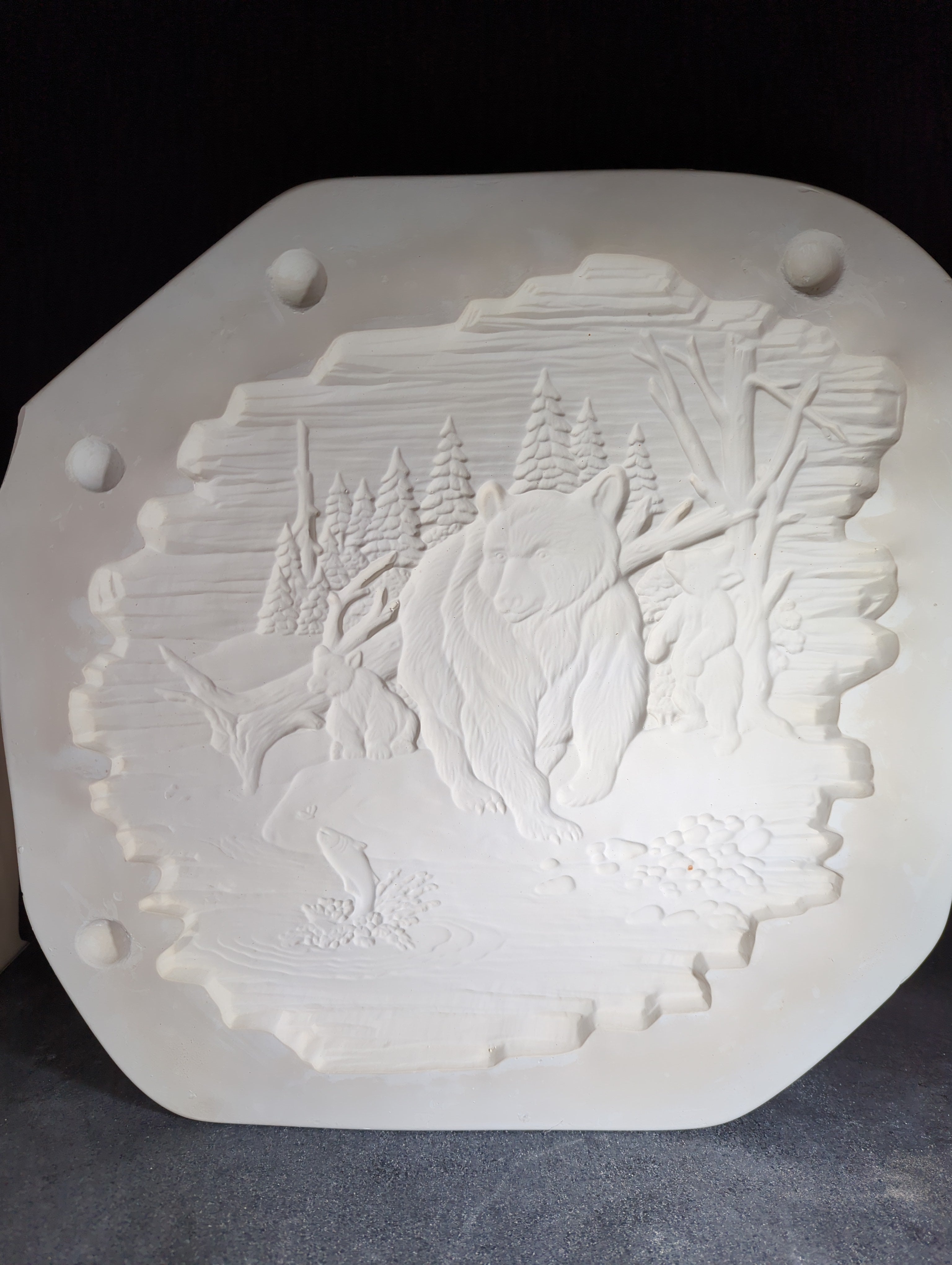 CM0134 - 5203 Macky Bear Wildlife Plaque