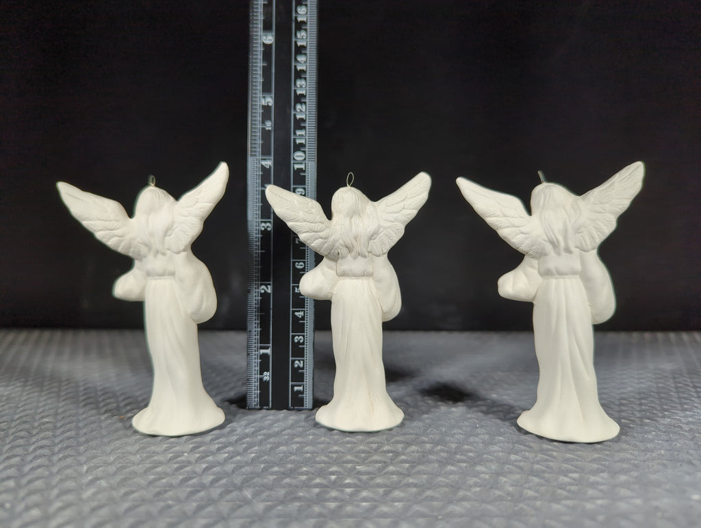 CM1489B - 3.5" T Angel Ornament Bisque Low Fire Group C