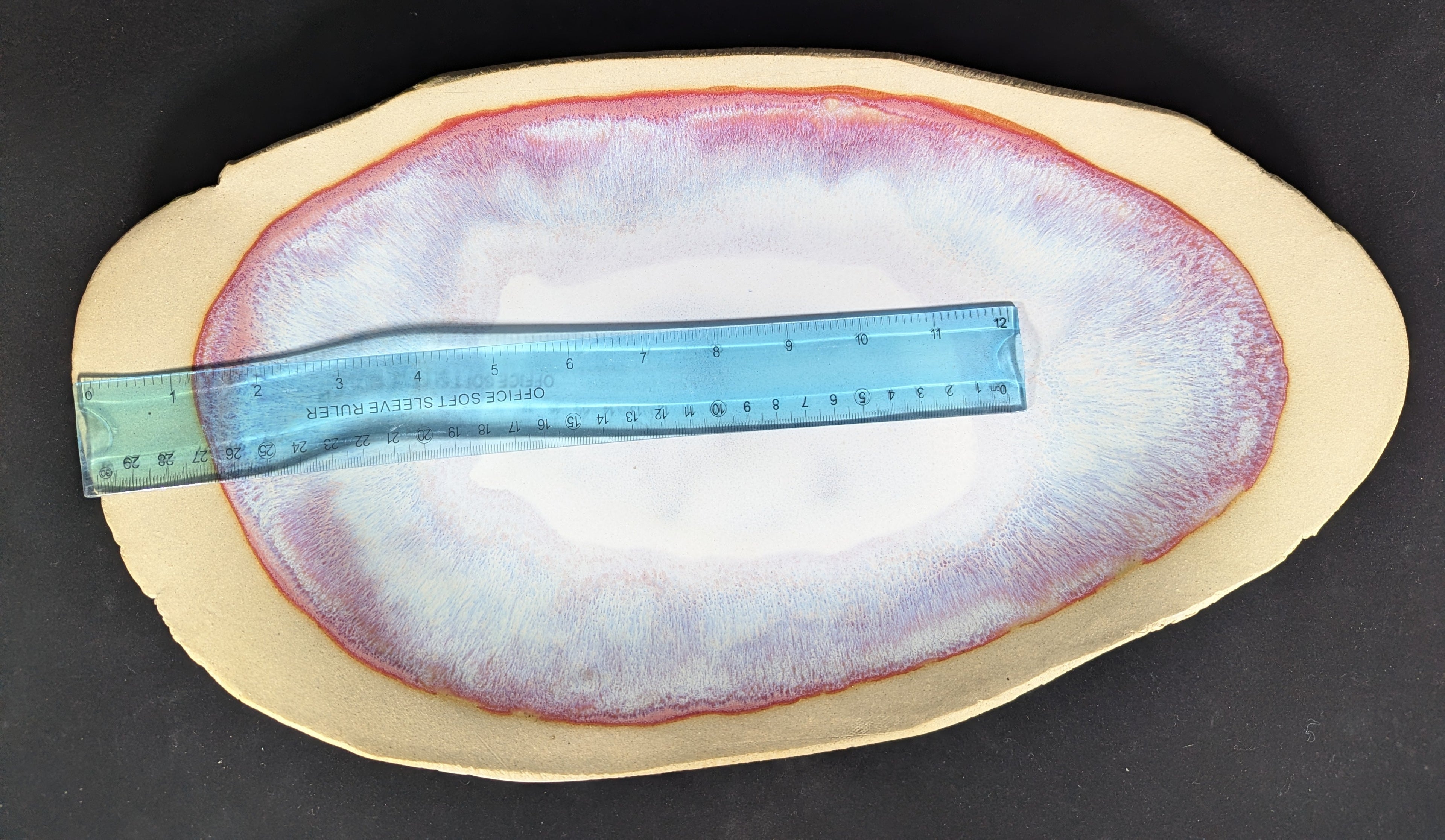 CMA0051 - Buff Clay Natural Edge Platter by Lynae