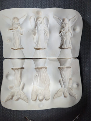 CM1193 - 1266 Rocking Horse Molds 3 Unique Angels Mold