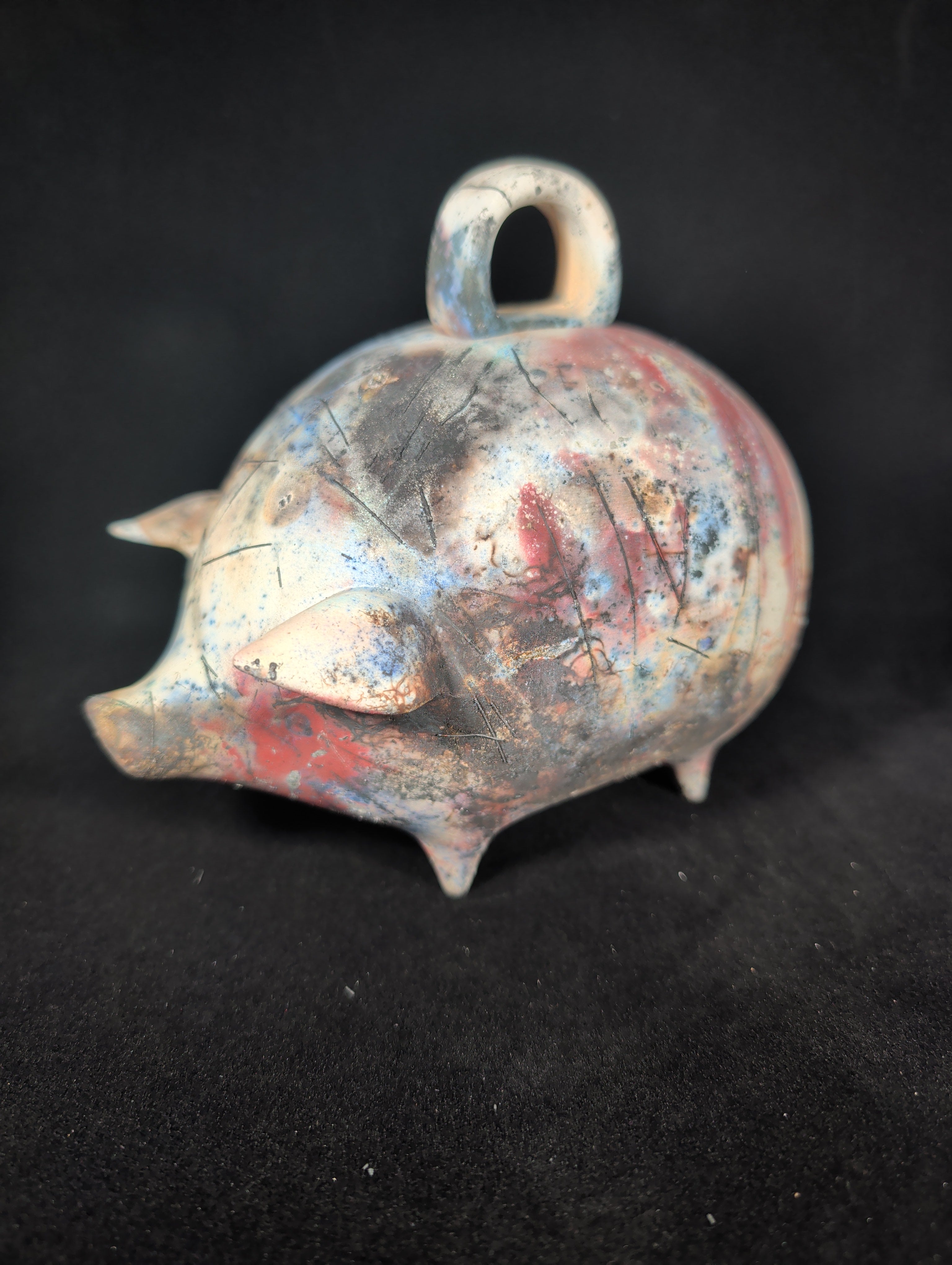 CMA0027 -  Secret Fire Pit Pig by Mindy