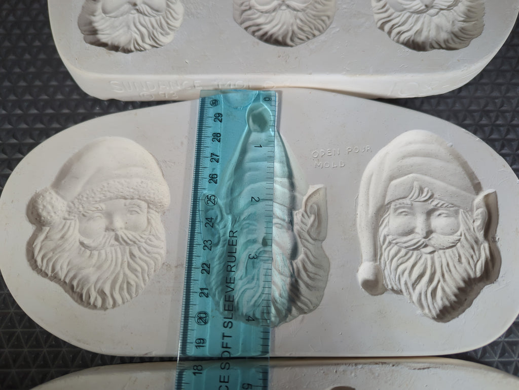 CM0389- Sundance Santa Ornament Press/Sprig Mold Set of 3